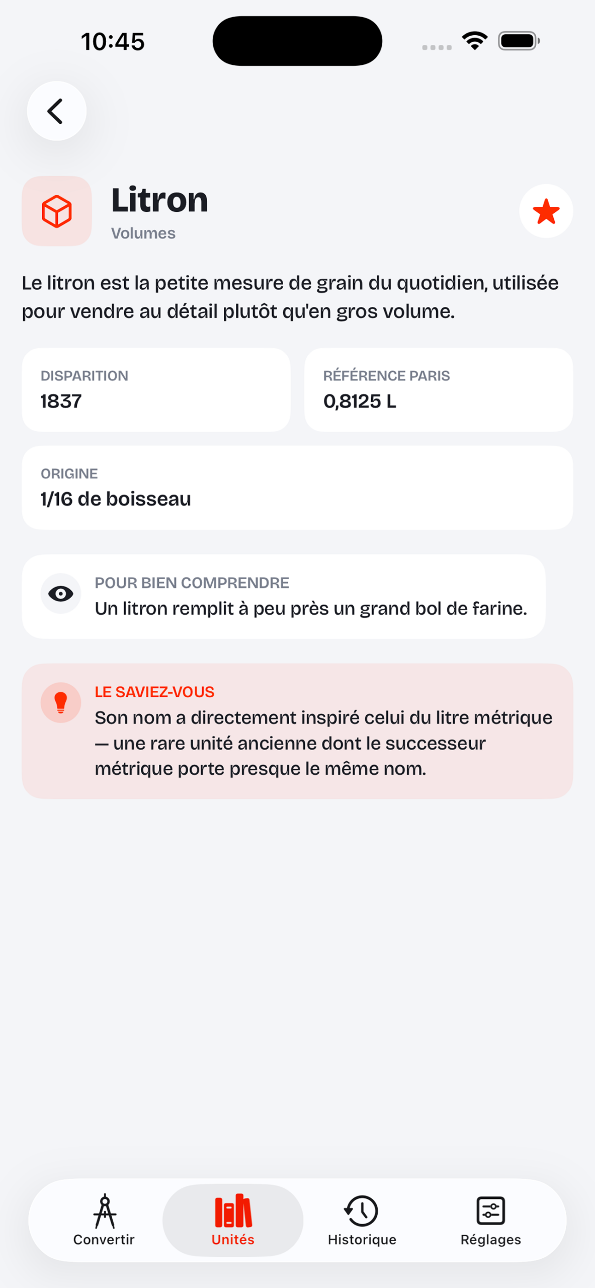 Mesures d&rsquo;Antan